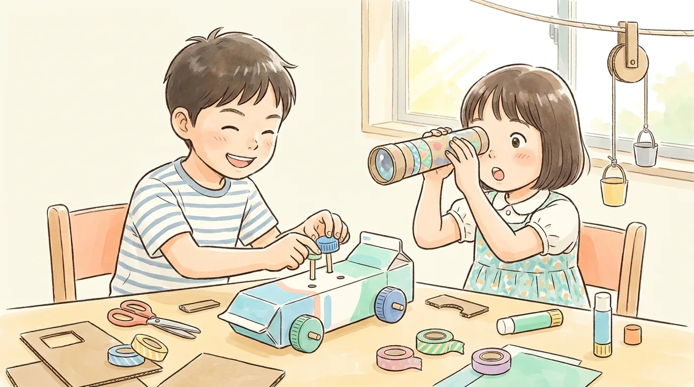 工作の自由研究｜身近な材料でできるアイデアと仕上げ方のアイキャッチ画像